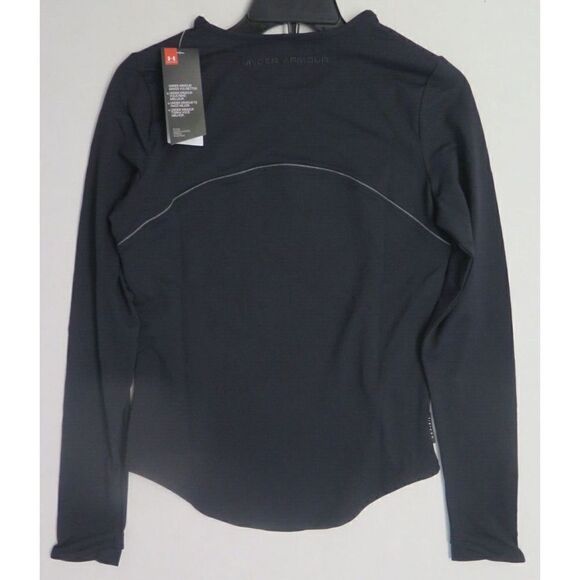 Under Armour 1360568 001 Womens Sz S Black UA HydraFuse Crew Long Sleeve Top $90 - Picture 6 of 9